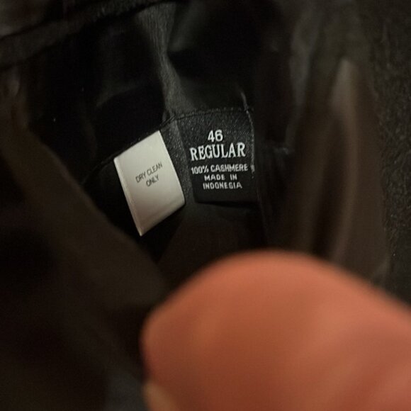 PRONTO UOMO SOLID BLACK CASHMERE JACKET, 46 Regular - Picture 5 of 6